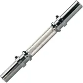 Tunturi Halterstang - Met Inbussluiters - 36cm - 30mm diameter - Incl. gratis fitness app