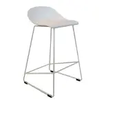 Livin24 Scandinavische Barkruk Ellen wit 66cm