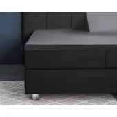 Primaviera Deluxe Splittopper Hoeslaken Satin Anthracite Satijn-160 x 200 cm