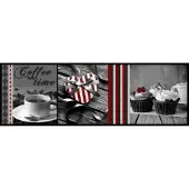 MD-ENTREE Keukenmat Cook&Wach Coffe time grijs 50x150 cm
