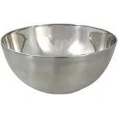 Svenska Living Salade/voedsel serveer schaal - mat zilver - RVS - D29 x H14 cm - Serveerschalen