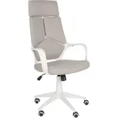 Beliani DELIGHT - Bureaustoel - Taupe/Wit - Polyester