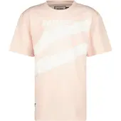 Raizzed T-shirt Hush met printopdruk roze/wit Grijs Jongens Katoen Ronde hals - maat 140