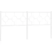 vidaXL Vervangend hoofdbord 180 cm metaal wit