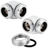 Corsair Hydro X Series Fitting XF Hardline 2-pack, Aansluitingen voor waterkoeling, Zilver