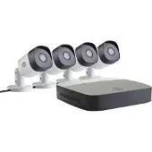 Yale Essentials Smart Home CCTV-systeem - DVR + camera(s) - bekabeld (LAN) - 4 kanalen - 1 x 1 TB - 4 camera's