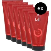 Taft - V12 Power Gel - Haarstyling - Haargel - Extreme Fixatie - Korte Haartypes - Voordeelverpakking - 6x 150ml