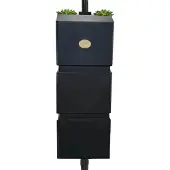 Prestige Wand regenton zwart 100L incl. plastic kraantje