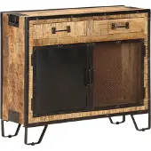 vidaXL Dressoir 80x31x71 cm massief ruw mangohout