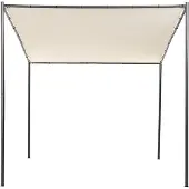Beliani VIMINO - Tuinpaviljoen - Beige - Staal