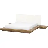 Beliani ZEN - Futon tweepersoonsbed - Lichtbruin - 160 x 200 cm - MDF