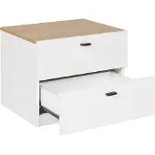 Beliani EDISON - Nachtkastje - Wit - MDF