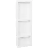 vidaXL Douchenis met 3 vakken 41x99x9 cm hoogglans wit