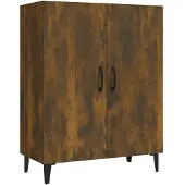 vidaXL Dressoir, gerookt eikenfineer, 70x34x90 cm, houtvezelplaat