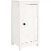 vidaXL Dressoirs 2 st 39x35x80 cm massief grenenhout wit
