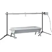 vidaXL Barbecue grill- en bakset automatisch roestvrij staal