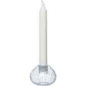 ERNST kandelaar glas Ø7,5 cm Bubbels