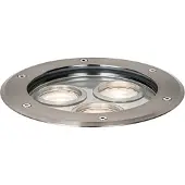 QAZQA Moderne grondspot staal 3-lichts IP65 - Tribus