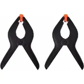 Pro+ 10x kunststof lijmklemmen / marktklemmen - 16 cm - veerklemmen /