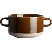 Gusta - Soepkom WOODSTOCK - Bruin - 450 ml - Aardewerk - 6,5 centimeter