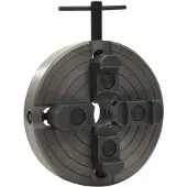 vidaXL 4-klauwplaat met M33-aansluiting, staal, 100 mm