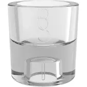 Bolsius kandelaar glas 2 in 1 rond