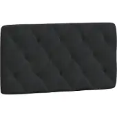 vidaXL Hoofdbordkussen 100 cm fluweel zwart