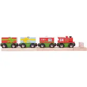 Bigjigs Houten Kerst Trein