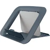 Leitz Ergo Cosy Ergonomische Laptopstandaard Hoogteverstelbaar Met koelstand 6426 Tot 17 inch Grijs