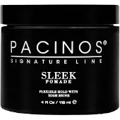 Pacinos SLEEK High Shine flexibele pommade voor mannen - Langdurige styling voor gemiddeld tot langer haar - Wetlook met de hele dag hold - 4 oz