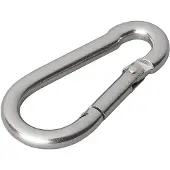 Proplus Karabijnhaak RVS 5x50mm Klein [Carabijnhaak - Musketon - Veerhaak]