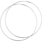 The Jewelry Collection Oorring Ronde Buis Zilver Glanzend 1.7 mm x 84 mm