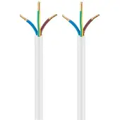 Universal Elektrakabel 3-aderig | 3x 1,50mm | wit | 25 meter