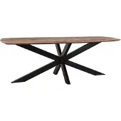 Label51 Eetkamertafel Zane - Espresso - Mangohout - 160x100 cm