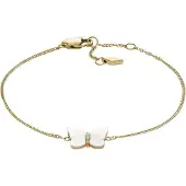 Fossil Armband goud / parelwit