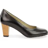 Noë Shoes Nora Pump Black Natural Heel