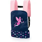 Bayer - Poppendrager EasyCarry, verstelbare bandjes, voor en achter draagbaar, blauw, roze, fee