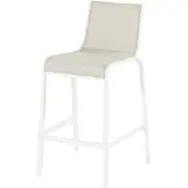 Hartman Tuinstoel Gina Stackable Bar Chair Royal White Frame Beige Textylene