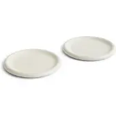 HAY Barro Bord Ø24 cm - Set van 2 Off-White