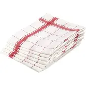 Libeco Keukendoeken Libeco Parma Red Linnen (Set van 6)