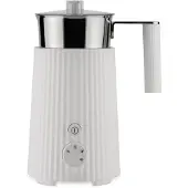 Alessi Plissé melkopschuimer 35 cl Wit