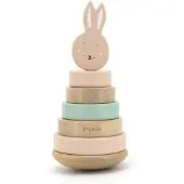 Trixie Houten Stapeltoren - Mrs. Rabbit - Houten stacking toy - Educatief speelgoed - Voor Jongens & Meisjes - Roze