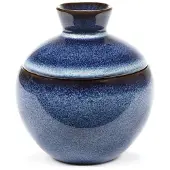 Serax Pot met Deksel Pure Interior By Pascale Naessens Dark Blue S 9 x 9 x 10 cm