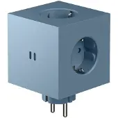 Avolt Square 2 Contactdoosverlenger Met Usb-c / Magneet Haaienblauw - Lampsnoeren & lampverlengstukken Kunststof Shark Blue - SQ2-EUFC30-WMSHB