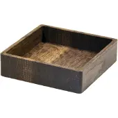 Lind DNA Wood Box opbergdoos voor onderzetters Smoked-oak, square, S