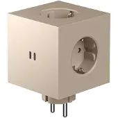 Avolt Square 2 stopcontact Beige