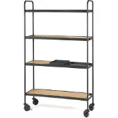 Serax Keukentrolley Marie Furniture By Marie Michielssen Black Brown 100 x 35 x 170 cm