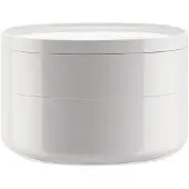Alessi Badkameropberger BIRILLO 18 cm, wit,
