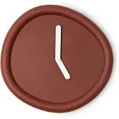 Werkwaardig Round Clock - Wandklok - Dikke wijzers - Dieprood