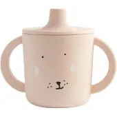 Trixie Baby Tuitbeker - Mrs. Rabbit - Drinkbeker voor Baby - Antilek Beker - Voor baby's vanaf 4 maanden - van Siliconen - Geschikt voor de Vaatwasser
